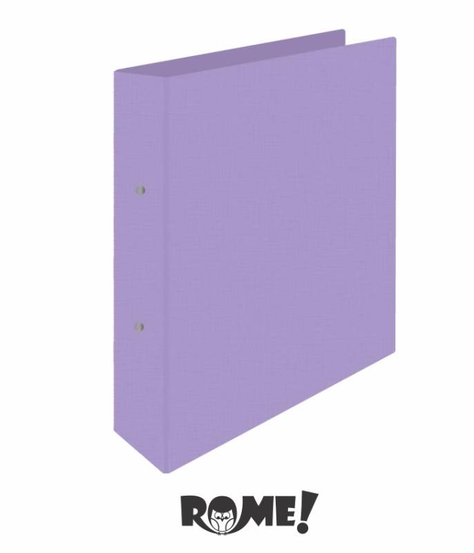 Carpeta 2Ø40Mm Rome A4 72504 Text Lino Lila