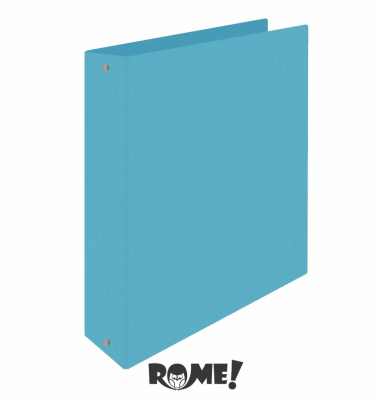 Carpeta 2Ø40Mm Rome A4 72504 Text Lino Turquesa