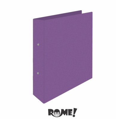Carpeta 2Ø40Mm Rome A4 72504 Text Lino Violeta