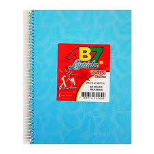 Cuaderno Laprida Ab7 21X27 C/Esp T/D 60 H Raya Forrado Celeste