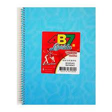 Cuaderno Laprida Ab7 21X27 C/Esp T/D 60 H Raya Forrado Celeste