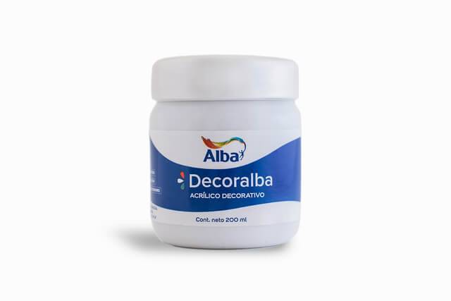 Decoralba Acrílico Pote 200 Ml 410 - Blanco