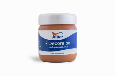 Decoralba Acrílico Pote 200 Ml 463 - Tierra Siena Natural 