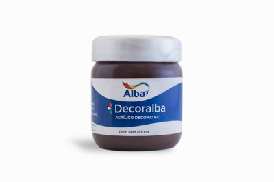 Decoralba Acrílico Pote 200 Ml 468 - Tierra Sombra Tostada