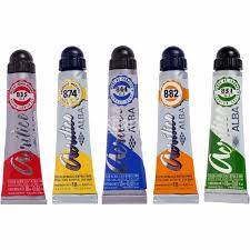 Acrílico Alba 18 Ml 823 - Amarillo De Cadmio G3