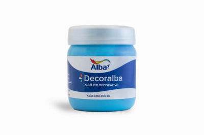 Decoralba Acrílico Pote 200 Ml 444 - Cyan