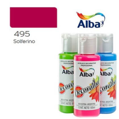 Decoralba Acrílico 60 Ml 495 - Solferino