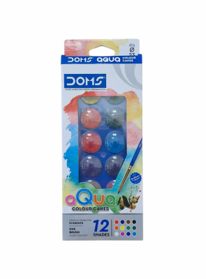 Acuarela Doms Premium X 12 Colores + Pincel 