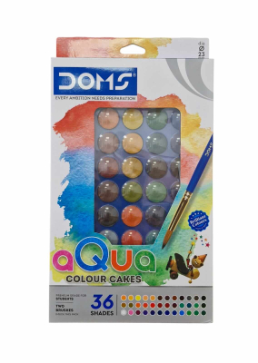 Acuarela Doms Premium X 36 Colores + Pincel 