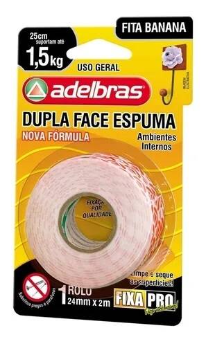 Cinta Bifaz Adelbras Espuma 24Mm X 2M En Blister