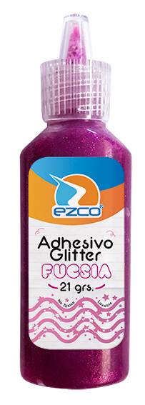 Adhesivo Glitter Ezco 21 Grs Fucsia