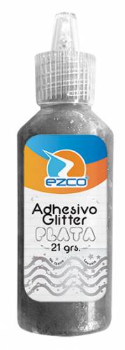 Adhesivo Glitter Ezco 21 Grs Plata