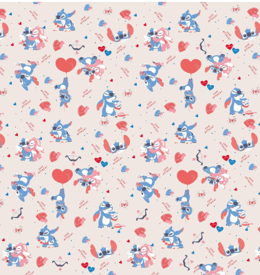 Papel Afiche Muresco F01402 Stitch Love Paq X 10 Un