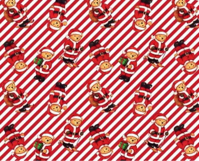 Papel Afiche Muresco F01475 Teddy Navidad  Paq X 10 Un
