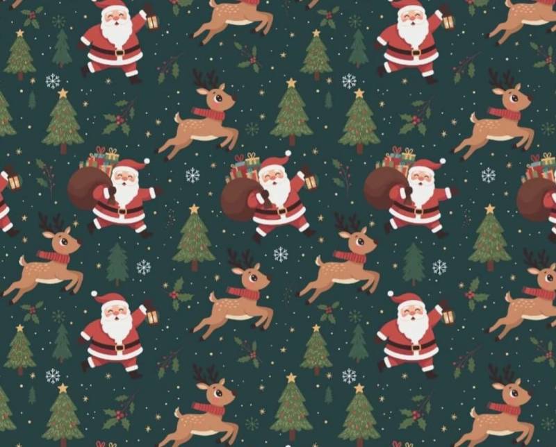 Papel Afiche Muresco F01481 Rudolph Navideño  Paq X 10 Un