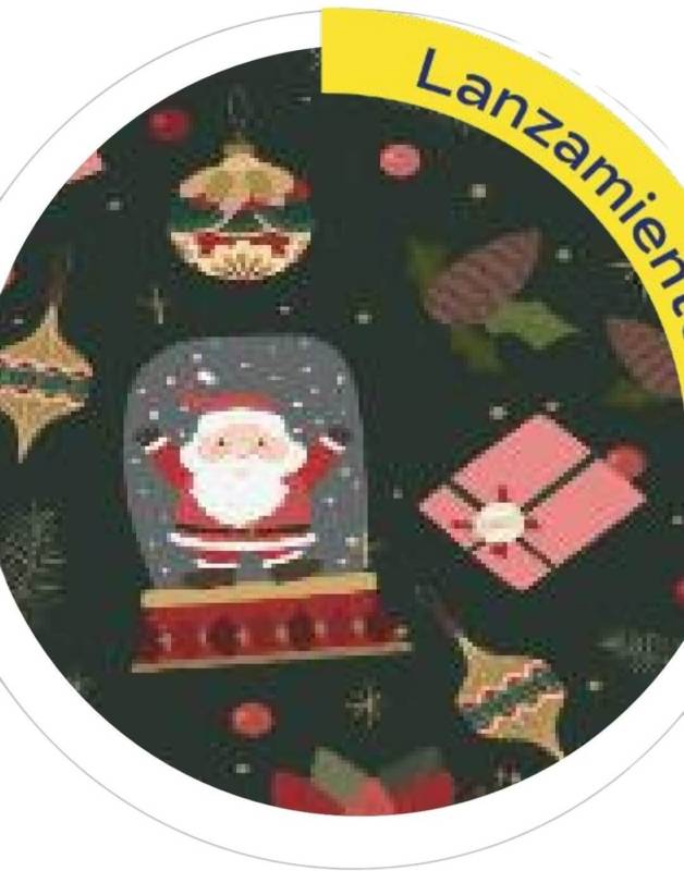 Papel Afiche Muresco F01491 Esferas Navidad  Paq X 10 Un