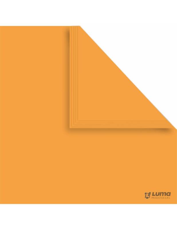 Papel Afiche Naranja Paq X 20 U