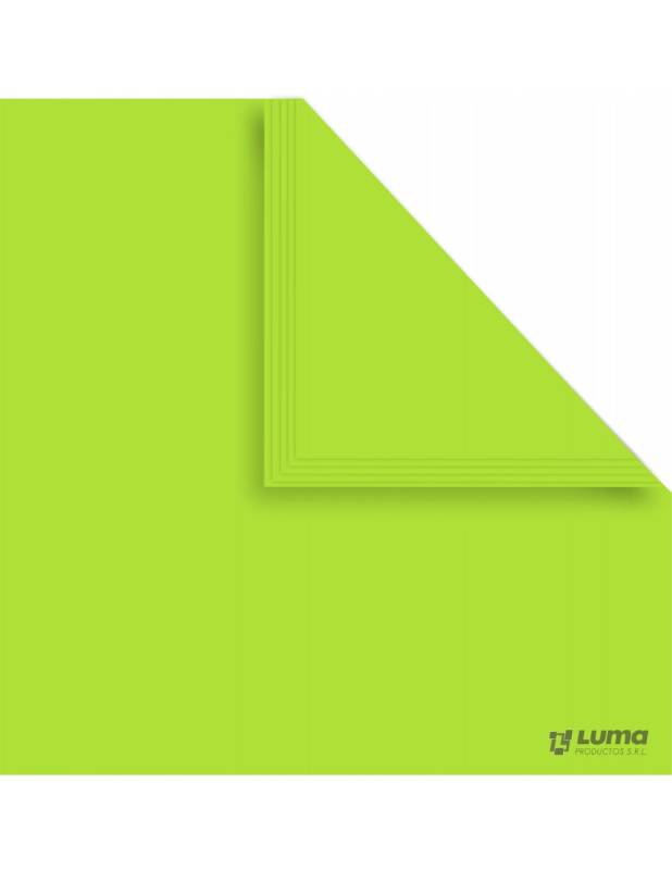 Papel Afiche Verde Manzana Paq X 20 U