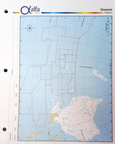 Mapa Alfa N3 Poltico Oceana 40 Hjs