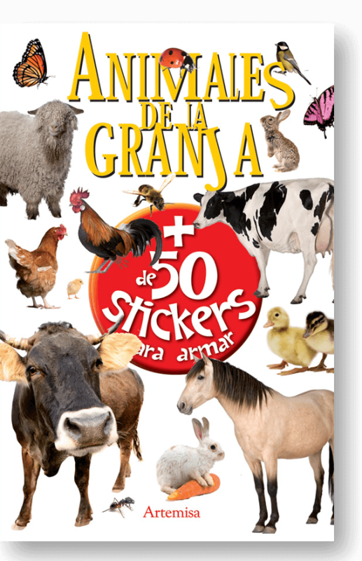 Libro De Animales De Granja Con Stickers Ed. Artemisa 674-170-5