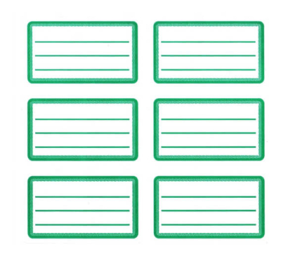 Etiquetas Escolar Rectang Avery (38X60) Verde 13238N X 18 Etiq