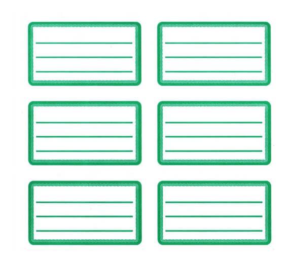 Etiquetas Escolar Rectang Avery (38X60) Verde 13238N X 18 Etiq