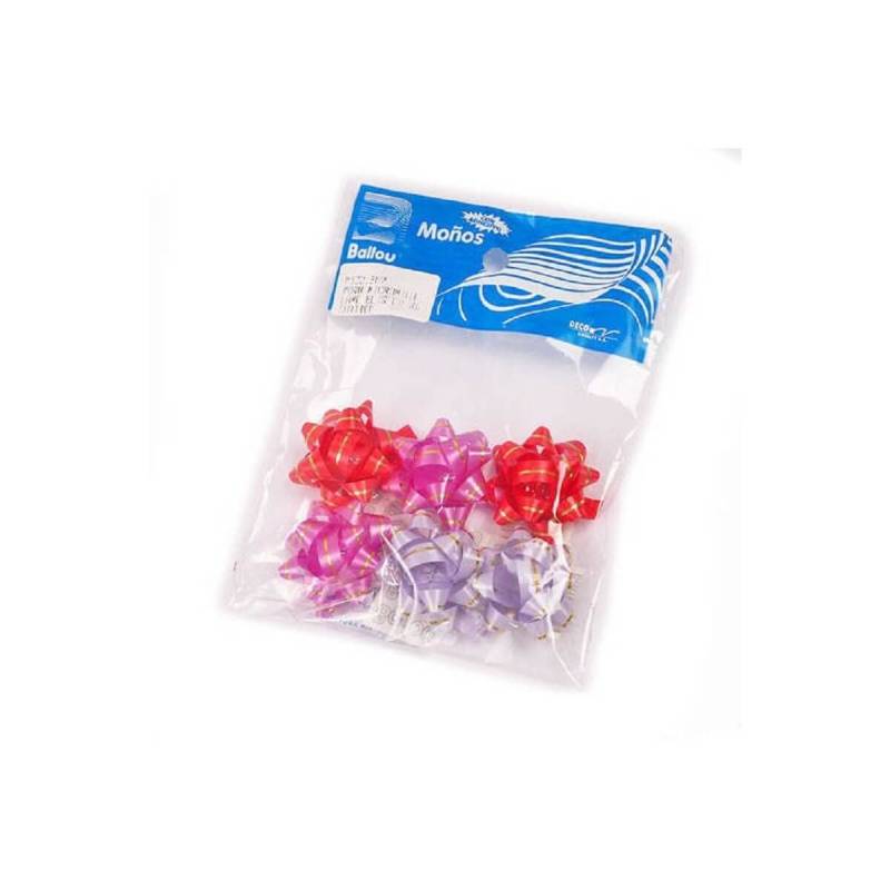 Moño Liso Ballou Grande Bolsa X 6 Unid