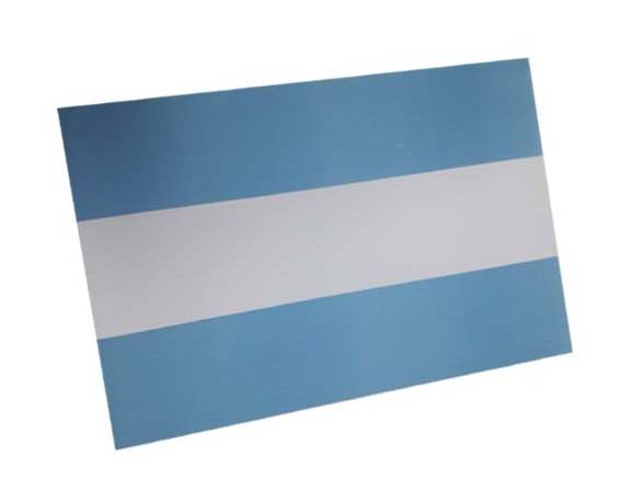 Cartulina Escolar Bandera Argentina Paq X 25 Unid