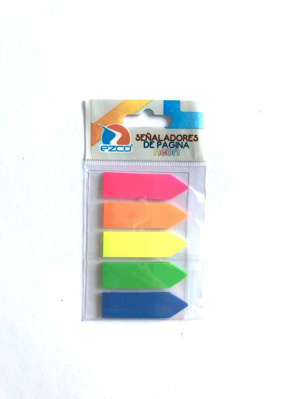 Banderitas Adhesivas Ezco 12X44Mm Neón 25 Hjs
