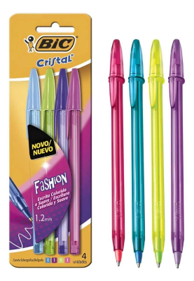 Boligrafo Bic Fashion 1.0 Blister X 4