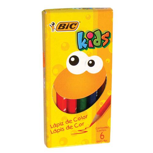 Lapices Colores Bic Kids Corto X 6