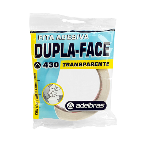 Cinta Bifaz Adelbras Papel 12Mm X 30 Mts Df 430