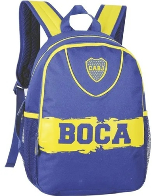 Mochila Boca Juniors Espalda 15' Bj58 Estampada