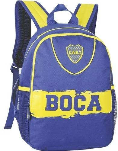 Mochila Boca Juniors Espalda 15 Bj58 Estampada