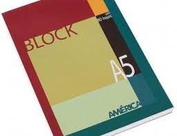 Block América A5 X 80 Hjs Liso