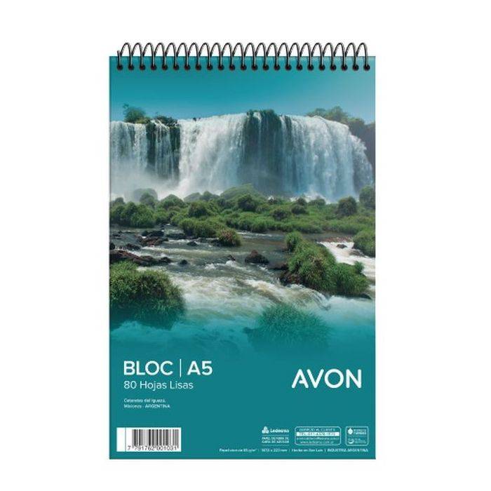 Block Avon A5 C/Espiral X 80 Hjs Liso
