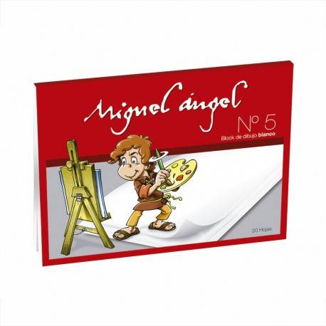Block De Dibujo Nº5 Miguel Angel X 20 Hjs Blanco