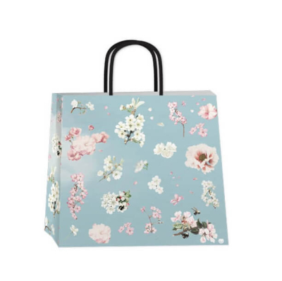 Bolsa P/Regalo Romipack 30X32 Blue Flowers 