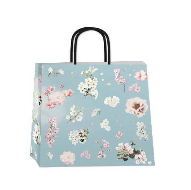 Bolsa P/Regalo Romipack 30X32 Blue Flowers