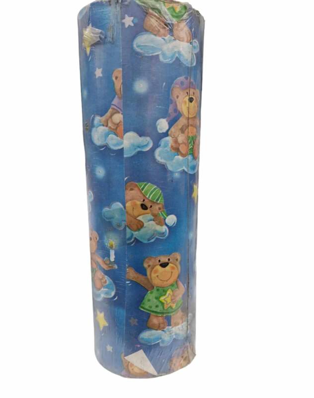 Bobina De Papel Muresco 35 X 200Mts 3116 Ositos Y Estrellas
