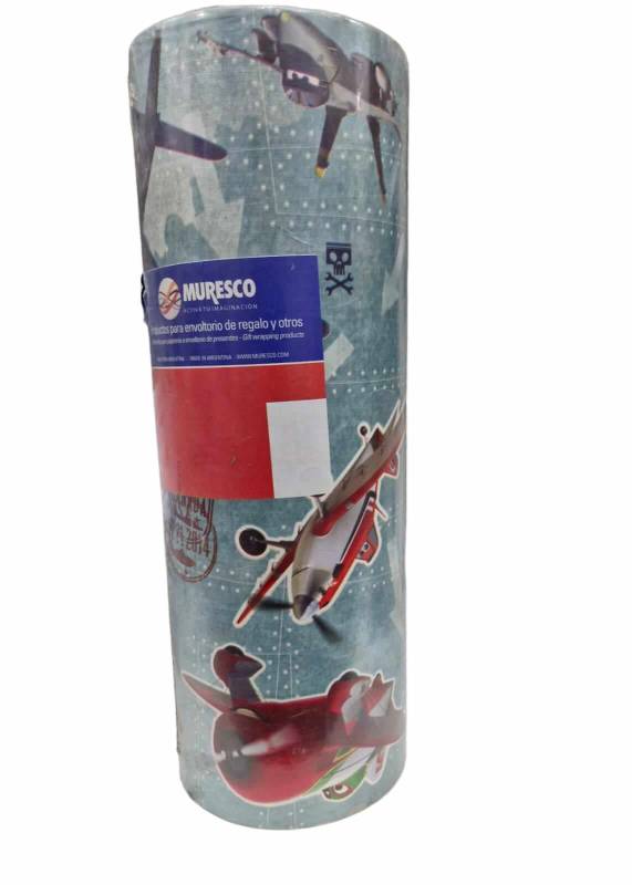 Bobina De Papel Muresco 35 X 200Mts 3481 Aviones