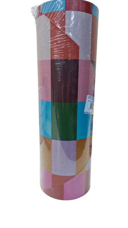 Bobina De Papel Muresco 35 X 150Mts 3628 Cuadrille Multicolor