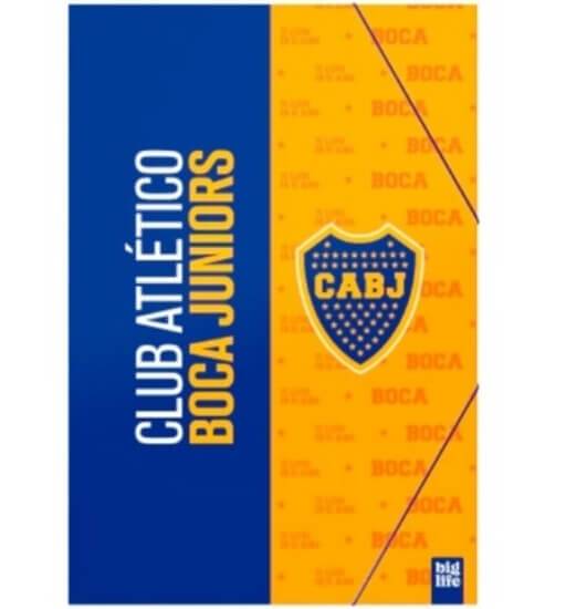Carpeta 3 Solapas C/Elástico Oficio Boca Big Life