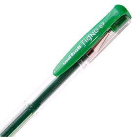 Boligrafo Uniball Signo 100 Tinta Gel Verde
