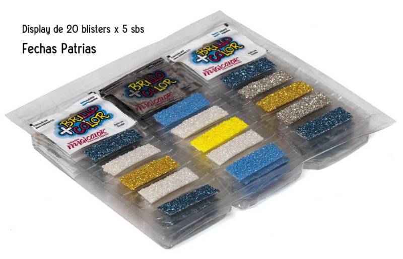 Brillantina Magicolor X 100 Blister Fechas Patrias