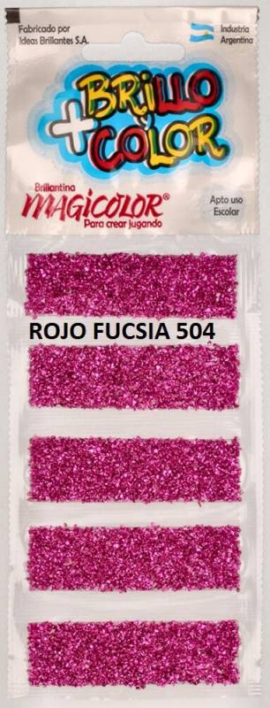 Brillantina Magicolor X 100 Fucsia En Blister