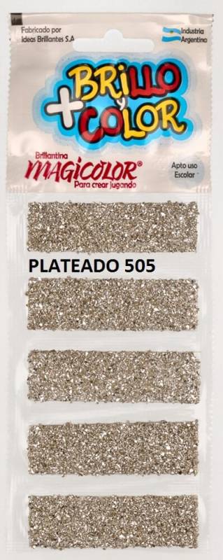 Brillantina Magicolor Tira X 5 Plata