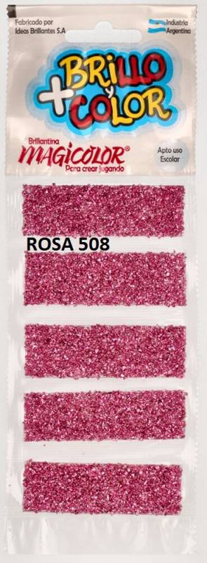 Brillantina Magicolor Tira X 5 Rosa