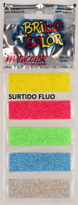 Brillantina Magicolor Tira X 5 Surtido Fluo