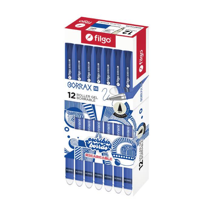 Lapicera Roller Filgo Borrax Se7 Borrable Azul